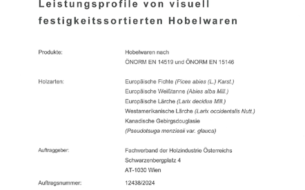 Prüfbericht CE Festigkeitssortierte Hobelware Screenshot 2026 02 09 133320