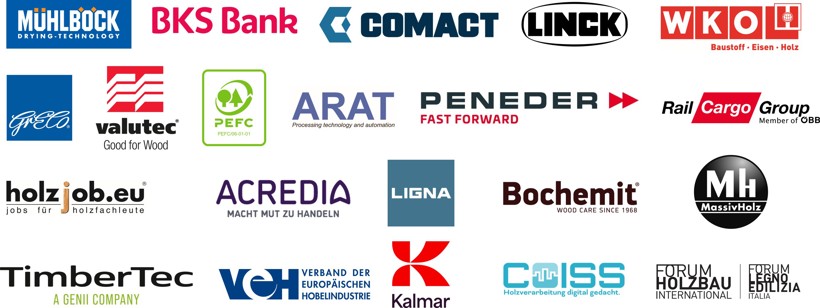 Logos der Sponsoren des Internationalen H
 olztags 2026